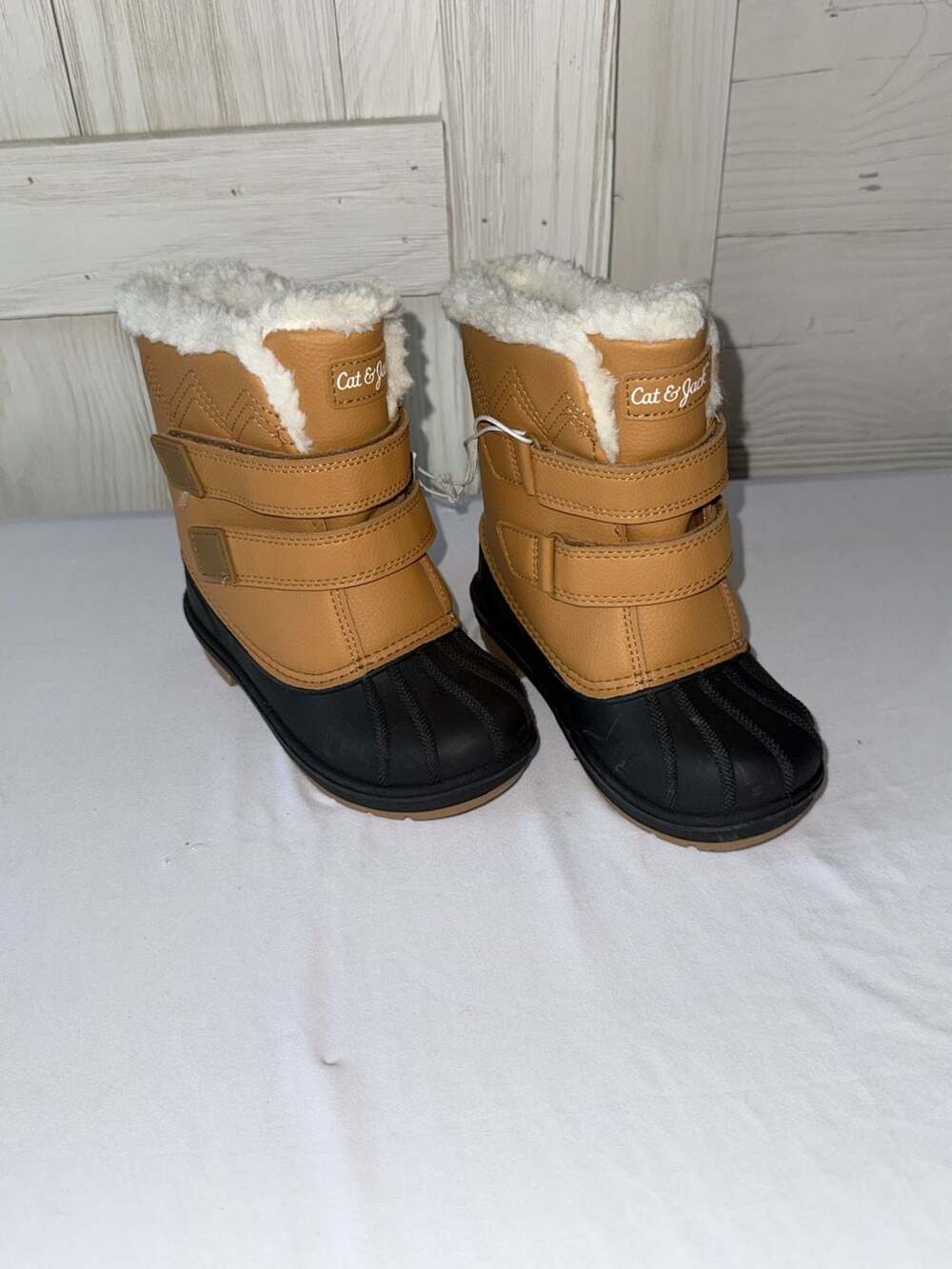 Cat & Jack Toddler Denver Waterproof Snow Boots - Cognac 10